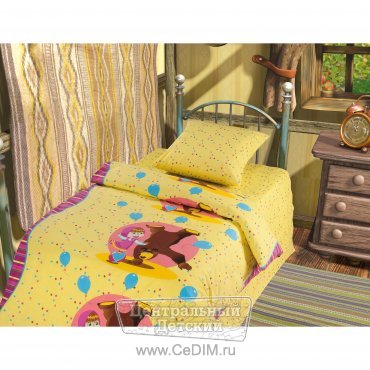 Детское постельное белье 1,5-спальное 3D Цирк  Непоседа 