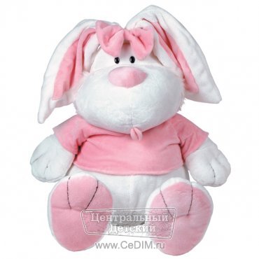 Мягкая игрушка Кролик белый в розовой кофточке  Gulliver 
