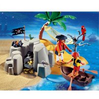 Пиратский остров с тайником для сокровищ Playmobil Игровые конструкторы 