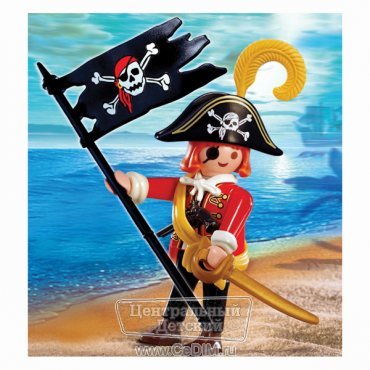 Пират с флагом  Playmobil 