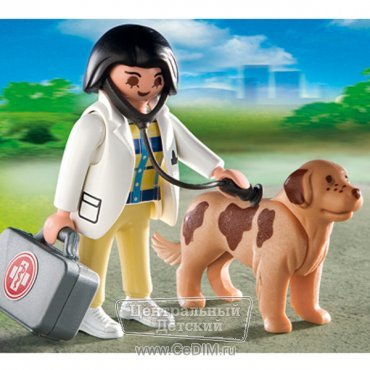 Ветеринар с собакой  Playmobil 