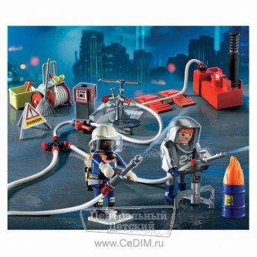 Пожарная команда с насосом  Playmobil 