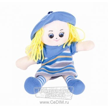 Мягкая игрушка кукла-малышка в голубом платье  Gulliver 